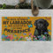 Fußmatte für den Eingang, Keine Notwendigkeit zu klopfen, Mein schwarzer Labrador hat Uns auf Ihre Anwesenheit aufmerksam gemacht, Fußmatte, Fußmatte, Heimdekoration, 20x32