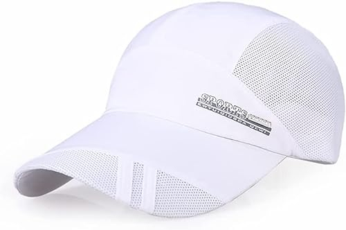 JIAHG Herren Baseball Cap Kappe Baseballmütze Sommer Sonnenhut UV-Schutz Sonnenschutzkappe Schnelltrockender Sport Cap Baseballkappe Unisex Snapback Cap für Draußen, Sport und Reisen