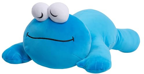 Just Play Sesamstraße Sleepy Plush Friends 55,9 cm Krümelmonster, Blau, weicher kuscheliger Stoff, Kinderspielzeug ab 0 Jahren
