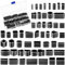 QUOTRE 52 Pièces Emporte Pièce Cuir, Outils de Coupe Cuir Kit Trou Creux Punch en MéTal Emportes Pièces Découpe Cuir Poinçon à Main Découpeur Bricolage
