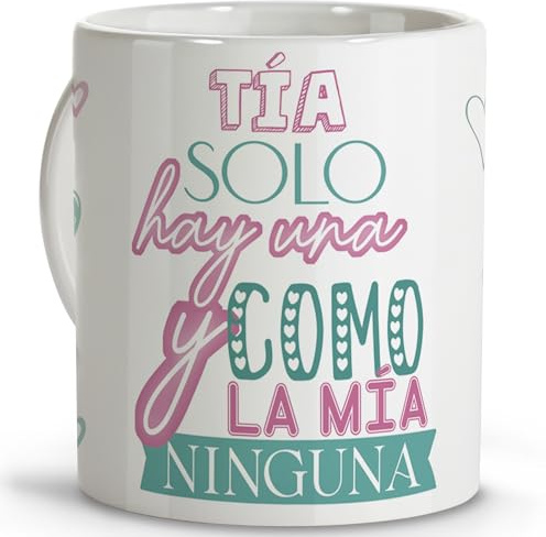 LolaPix Regali da donna. Tazze da caffè. Regalo zia Regali per mia zia. Tazza in ceramica, 330 ml.