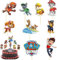 9 Stück Tortendekoration Cake Topper Set,Tortendeko,Happy Birthday Tortenaufsatz,Muffin Deko,Cupcake Topper Deko,Kindergeburtstag Party Geburtstag Deko Tortendeko Geburtstag Mädchen Junge
