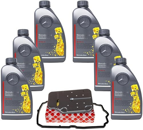 Automatikgetriebe Ölwechsel Satz Getriebeölwechselsatz mit 6 L ATF MB 236.14 Automatikgetriebeöl + Getriebeölfilter