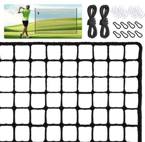Golf Net, Golf Practice nets for Backyard 10x40ft Driving Real Golf Balls Nylon Netting, Golf Netting for Garage Swing Training, Heavy Duty Golf Hitting Net