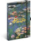 NOTIQUE Notizbuch Liniert mit Gummiband 13x21cm ca. A5, Designer Hardcover Notebook, Notizblock, Notizheft, Journal, Tagebuch für Erwachsene, Damen (Claude Monet)