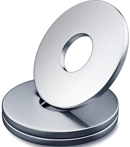 Lot de 60 rondelles M10, HOLMOL M10 x 30 mm, rondelles de carrosserie 304, rondelles en acier inoxydable 10 mm pour vis, rondelles de carrosserie plates pour vis et boulons