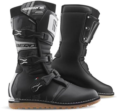 Gaerne Balance XTR stivali da motocross impermeabili, Nero , 44 EU