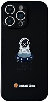 Yonds Queen for iPhone 12 mini Cute Case, Cool Cartoon Astronaut Space Planet Rocket Design Stylish Bumper Cover Soft TPU Protective Anti-Slip Shockproof Fashion Case(iPhone 12 mini, UFO)