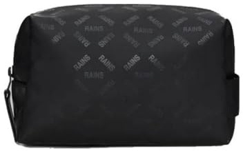 Wash Bag Small est un sac de toilette étanche. (noir logo), Logo noir, Moderne