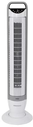 Seville Ultra Slimline Tower Fan with Night Light in White EHF10142