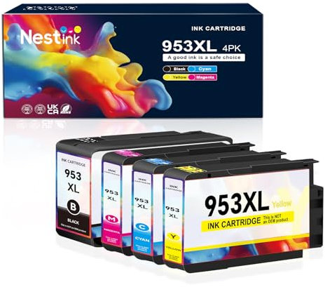 Nestink 963xl druckerpatronen 963 XL Multipack Kompatibel mit Officejet Pro 9010 patronen, Officejet Pro 9012 patronen, Officejet 9013 9014 9015 9016 9018 9019 9020 9022 9023 9025 9026 9028 Drucker