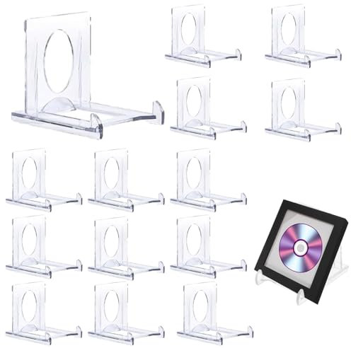 Card Display Stand, Display Stand, 14 pcs Clear Acrylic Display Stands, Adjustable Table Card Holder, Multipurpose Display Stands for Cards, Books and Photos