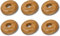 Marco Paul 6 Pack Radiator Pipe Covers Wooden 15mm Pipe Covers 4.5cm Wide Floor Rings for Radiator Pipes Easy to Install Snap On Oak Pipe Collars 15mm