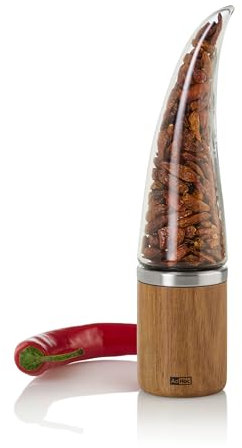 AdHoc MP233 Chilischneider Peperone | Hochwertige Mühle für getrocknete Chilis mit patentiertem SchneidWerk® - Edelstahlklinge | Dosierhilfe | stilvolles Design für intensiven Würzgenuss