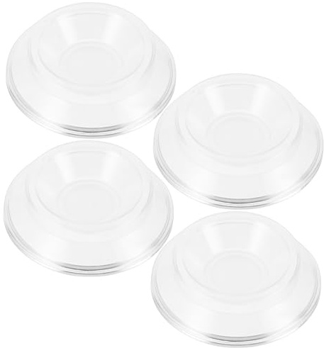 VICASKY Lot de 4 Coupelles de roulettes de Piano en Abs, Antidérapantes et Absorbant Les Vibrations, pour Piano Droit sur Sols en Bois et Carrelage