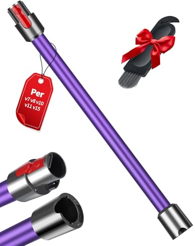 Tube Extension pour Dyson V7 V8 V10 V11 V15 Tube Télescopique Dégagement Rapide Manche pour Dyson Aspirateur Tube Rallonge Accessoire 72CM