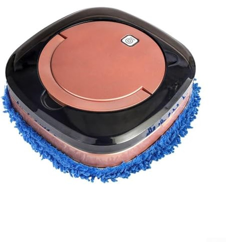 Honseadek Robot Mop con base de vaciado automático, paño envolvente completo de 360°, tiempo de funcionamiento de 60 minutos, limpieza en húmedo y seco para suelos duros, rojo (C)