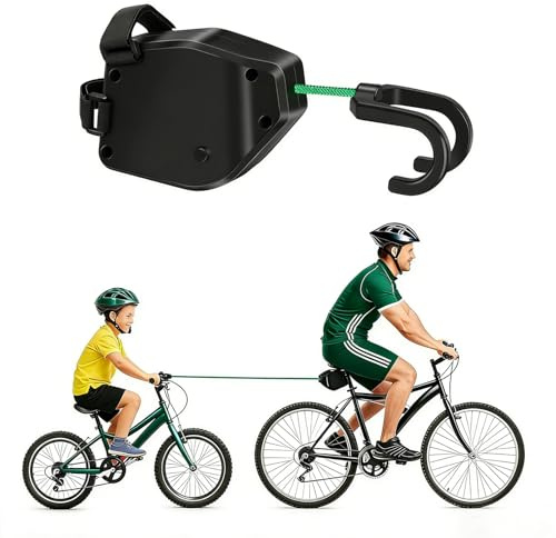 CXHSEAN Fahrrad Abschleppseil Kinder 2.5M Traktionsseil Zugseil Eltern Kind Bike Tow Rope mit Tragetasche MTB Mountainbike E-Bike Abschlepphilfe Fahrrad Zubehör für Familien Outdoor Radfahren
