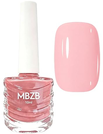 Light Pink Nail Polish,Fast Drying & Long Lasting,Water Based Nail Varnish,Chip Resistant High Gloss Manicure DIY,No UV Lamp Needed (Light Pink)