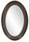 Howard Elliott Ethan Bronze Oval Dekorativer Wandbehang Spiegel, Vintage Ovaler Spiegel für Wanddekoration, Harzrahmen, Kosmetikspiegel, Perfekt für Wohnzimmer, Schlafzimmer & Heimdekoration, 53,3 x