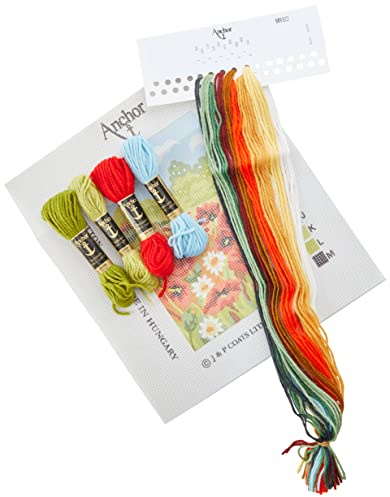 Anchor MR922 Starters Poppyfield Tapestry Kit, 15.25 x 22.75cm