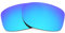 Revant Verres de Rechange Compatibles avec Oakley Jupiter Squared, Polarisés, Bleu Glacier MirrorShield