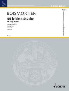 Firma MDS Schott music distribution 55 LEICHTE STUECKE OP 22 - arrangiert für Zwei Querflöten [Noten/Sheetmusic] Komponist: BOISMORTIER Joseph BODIN DE aus der Reihe: IL Flauto TRAVERSO