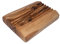 Porte-savon carré en bois d'olivier