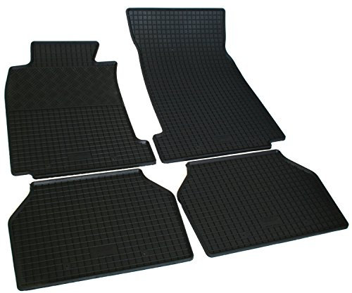 Gummi Fußmatten Set, 4teilig, Gummifußmatten Gummimatten Matten