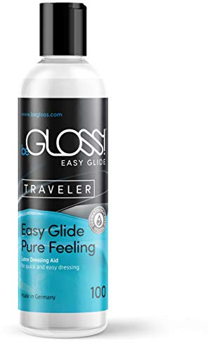 beGLOSS Easy Glide 100ml Dressing Aid - for Latex Clothing