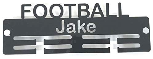Super Cool Creation Medaillen-Aufhänger Fußball, personalisierbar, Weiß
