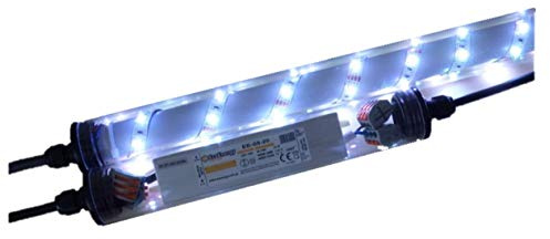 Led Gabionen Licht Beleuchtung LED 2x0,60m länge 360° Farbe kaltweiss Außenbeleuchtung Steinmauer Garten Anschluß 230 Volt über offene Kabelenden
