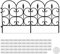 Relaxdays 60x Bordure de Jardin Plastique, Clôture Gazon 30 cm, 6 éléments, 4 m, Parterre Massif pelouse, Piquet