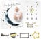 Luka&Lily Baby Meilenstein Monatsdecke - 150 x 100 cm - Fotoshooting Decke für Jungen - Für das Neugeborene oder als Tolle Party Geschenke Sachen - Meilensteine Baby