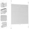 Sekey Plissee ohne Bohren Verdunkelung, Fenster Plissee Klemmfix Jalousie 115 cm breit, Verspannt Blickdicht Sonnenschutz Fensterollo, 115x130cm, Weiß