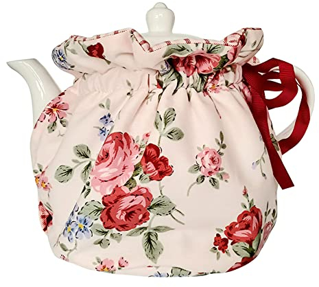 Tea Pot Cozies, Cotton Vintage Floral Teapot Dust Cover Tea Cosy, Kitchen Home Decorative Tea Pots Cozy with Insulation Pad for Housewife, Friend, Mom (Color #21)