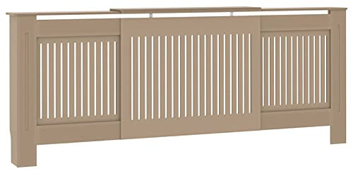 Tidyard MDF Radiator Cover 205 cm Display Shelf for Placing Books Photo Frames Ornaments Model325550