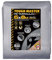 TOUGH MASTER 7 Sizes Heavy Duty Tarpaulin Waterproof Cover Tarp Ground Sheet (Grey/Black, 6 X 8M)