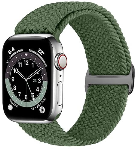 YCHDDER Braided Straps Compatible with Apple Watch 38mm 40mm 41mm 42mm 44mm 45mm 46mm 49mm,Adjustable Elastic Replacement Wristband for iWatch Series 11 10 9 8 7 6 5 4 3 SE Ultra 3 2 1 for Women Men