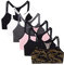 Fruit of the Loom Damen Spaghetti Strap Cotton Pullover Bra Value Pack Sport-BH, Undurchsichtige, Petite Modern Camo/Weiß/Schwarz Farbton/Blushing Rose mit Schwarz/Anthrazit/Schwarz, 90 (6er