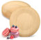 wisefood Piatti usa e getta, in legno di betulla, 50 pezzi, rotondi, 1 volta, 24 cm, biodegradabili e stabili