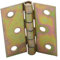 BRESKO 10 Stück Möbelscharniere Scharniere Kistenband Türscharniere Türband Beschlag Einbohrband Aufschraubband verzinkt (50x42x1,0 mm)