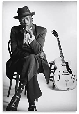 John Lee Hooker Poster Rock and Roll Hall of Fame Poster Retro Poster Bild Druck Leinwand Poster Wandfarbe Kunst Poster Dekor Modern Home Artworks 1