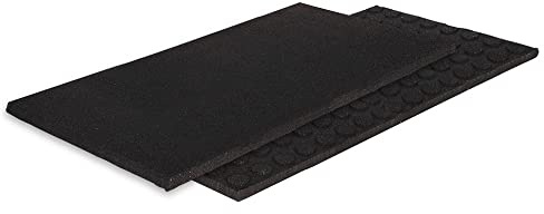 Gummimatte 50 x 100 cm - 30mm - 0,5m² - Stufenfest, schalldämmend und Drainage (40mm)