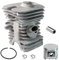 Realman 503440802 - Kit di montaggio anello pistone cilindro, 42 mm, per motosega Husqvarna 40 45 49 Jonsered 2041 2045 2050 RS44 GR44 MPN 503 44 08-02