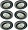 Trango 6er Set 6729-061MO LED Einbaustrahler in Anthrazit matt schwenkbar inkl. 6x 5 Watt 3000K warmweiß Ultra Flach LED Modul, Einbauspots, Deckenstrahler, Deckenlampe, Badleuchte, Deckenleuchte