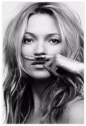 CHIPEL Kate Moss Musikposter 2 Leinwand Poster Wandkunst Dekor Druck Bild Gemälde für Wohnzimmer Schlafzimmer Dekoration ungerahmt 30 x 45 cm