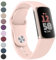 Meliya Band Compatible with Fitbit Charge 6 Bands / Fitbit Charge 5 Bands Women Men, Soft Silicone Adjustable Waterproof Sport Replacement Wristbands Strap for Fitbit Charge 6/Charge 5 Fitness Tracker