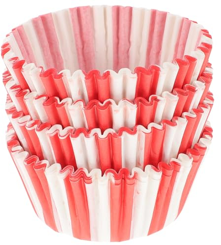 KOMBIUDA 100 pirottini di carta da forno per muffin, resistenti alle alte temperature, per muffin e cupcake
