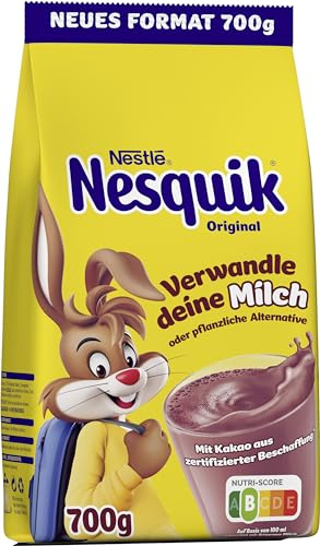 Nestlé Nesquik Original kakaohaltiges Getränkepulver, ideal Für Milchshakes & heiße Getränke, 1er Pack (1 x 700g)